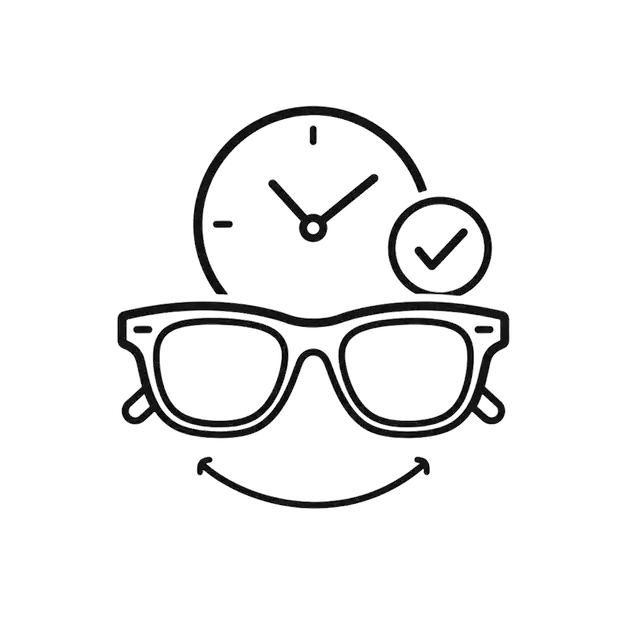 Easier Long Wear icon for BAPORSSA sunglasses