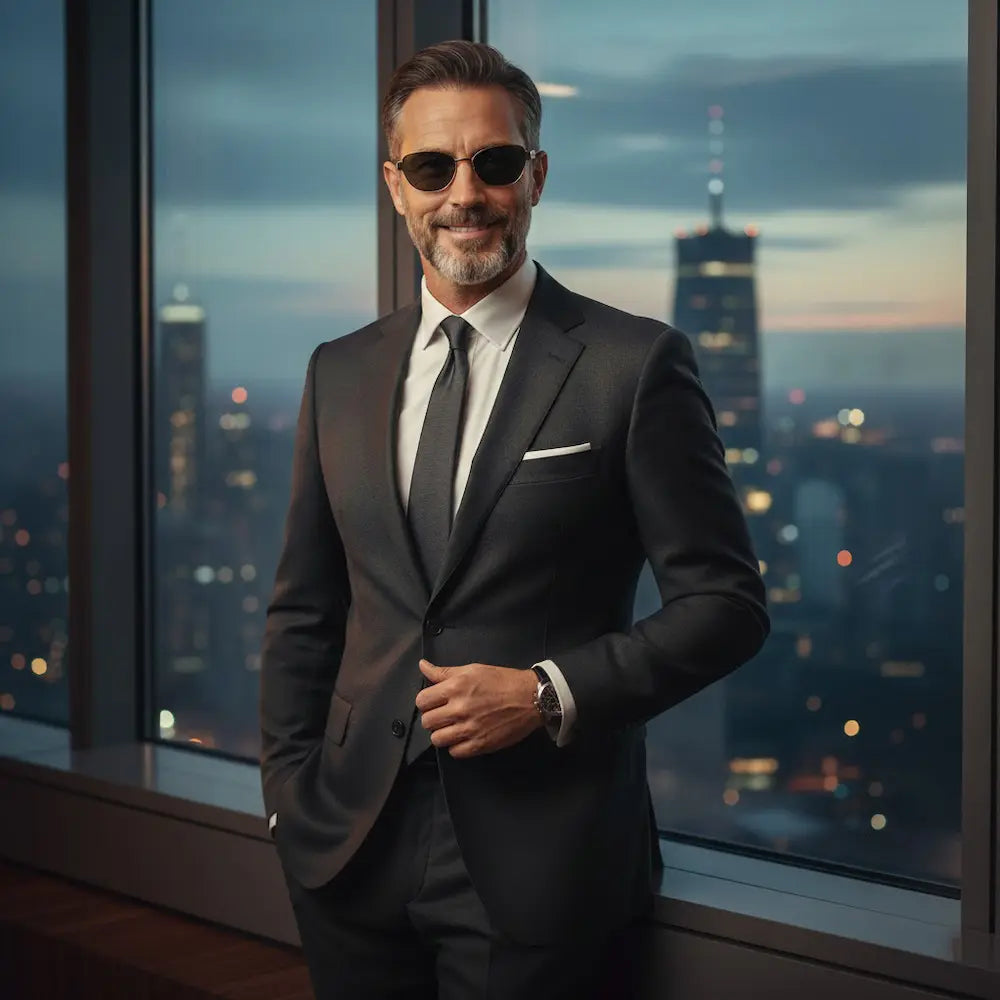 Baporssa Gold Titanium Sunglasses – Polarized Executive Edition