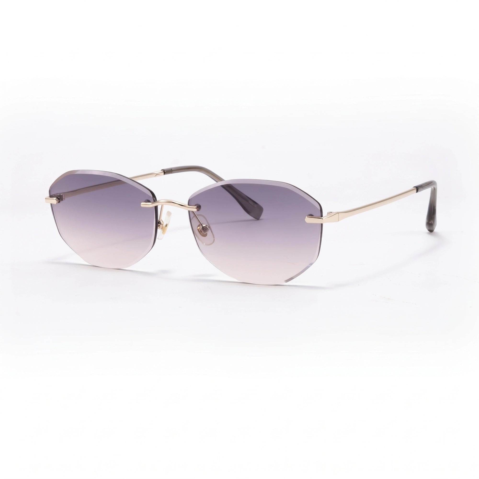 Rimless BackBone 45 view for BAPORSSA sunglasses