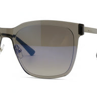 Sunglasses with a gradient lens on a white background