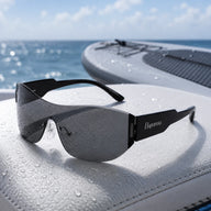 Sprint black lifestyle scene detail view BAPORSSA sunglasses
