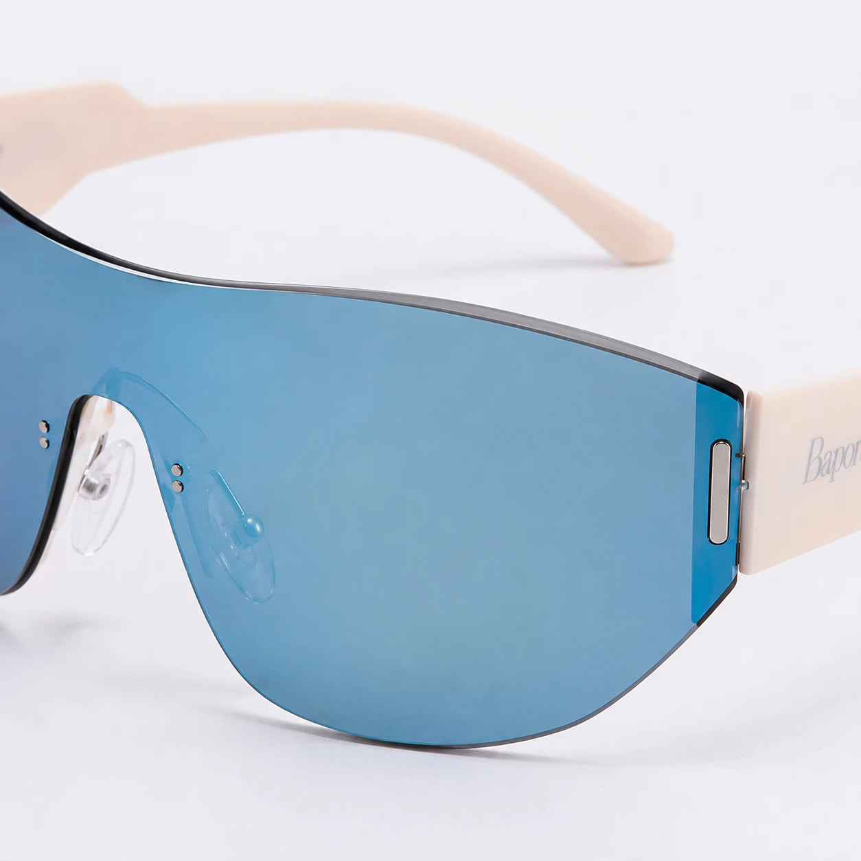 Sprint sky blue lens detail view BAPORSSA sunglasses