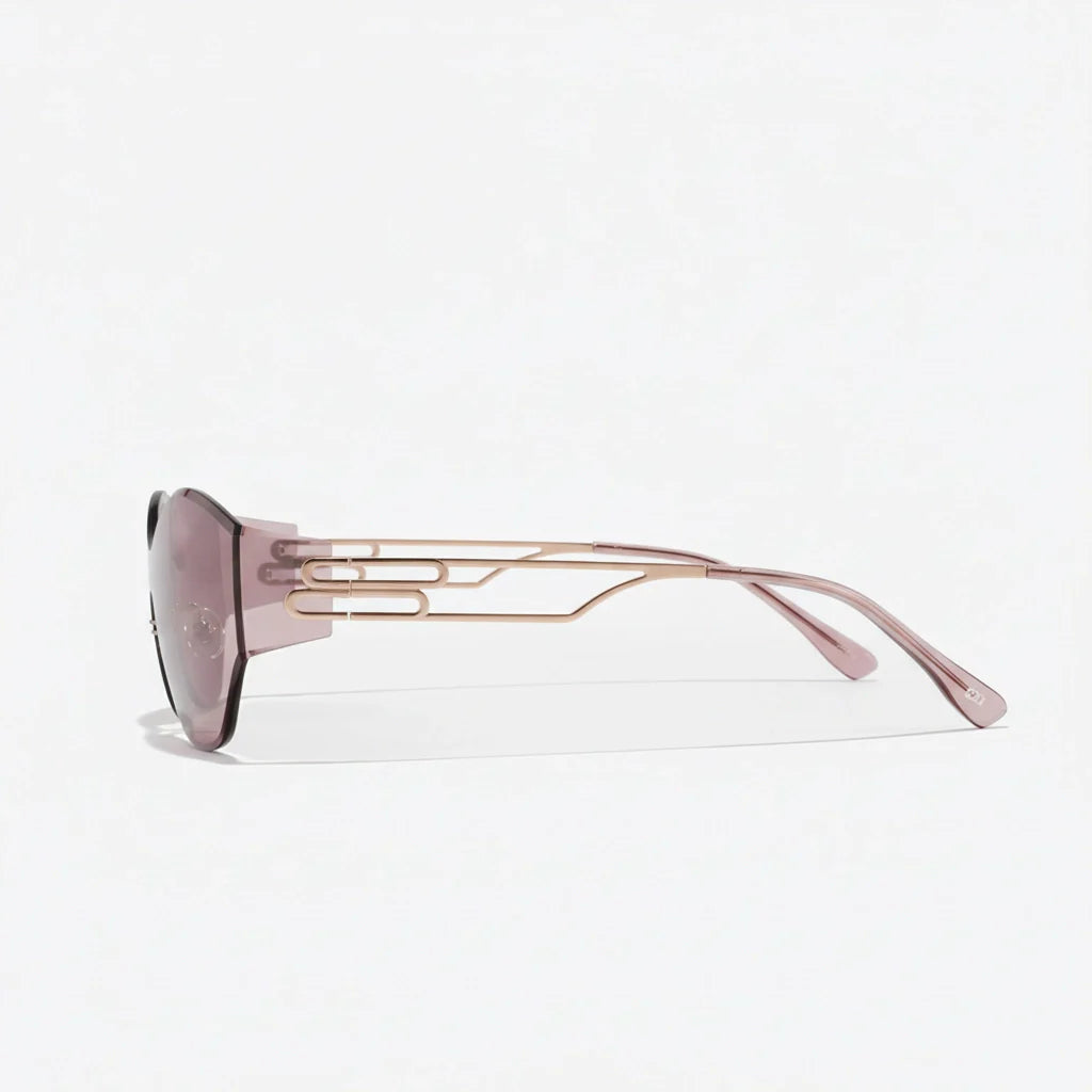 The Wheredidyougetthose Rose Rimless Restockendsin24h for BAPORSSA sunglasses