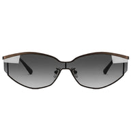 BAPORSSA Volt cat-eye sunglasses with gradient lenses, shown from the side