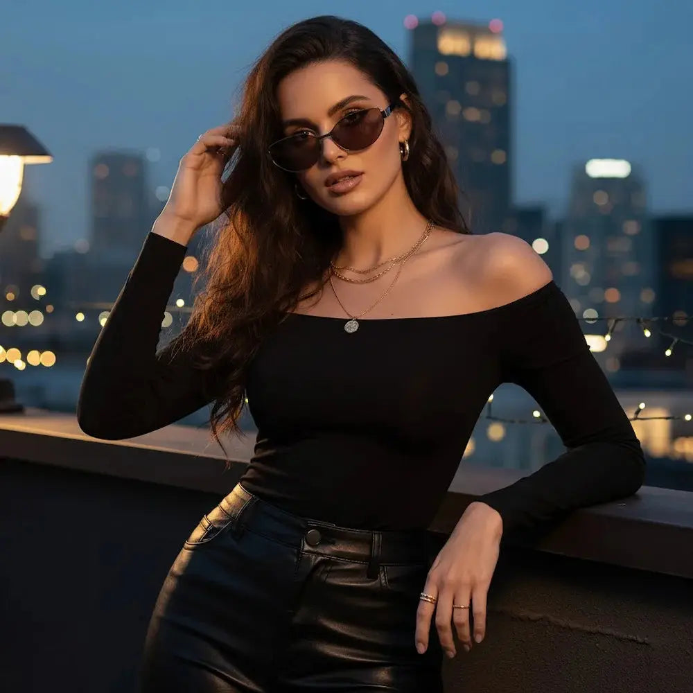 Baporssa Amber Titanium Sunglasses – Polarized Champagne Edition