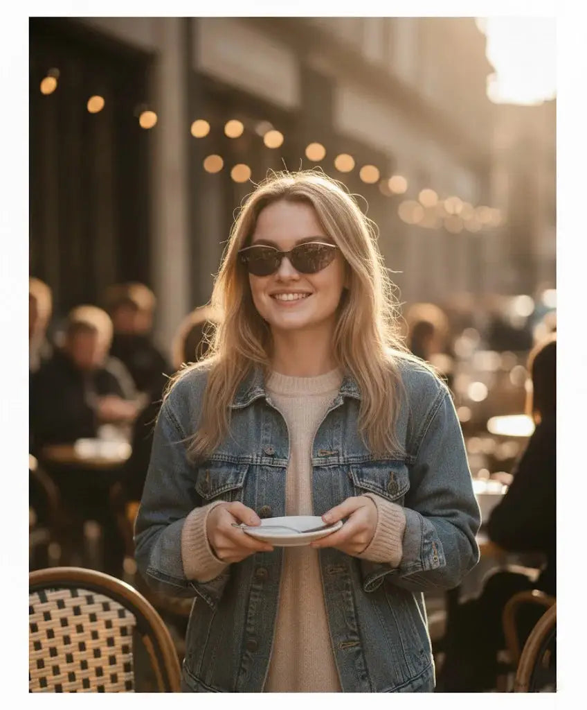 Baporssa Y2K Cat-Eye Sunglasses – Gradient Red & Coffee Edition