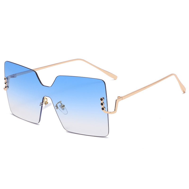 BAPORSSA Large Frame Square Sunglasses For Men And Women