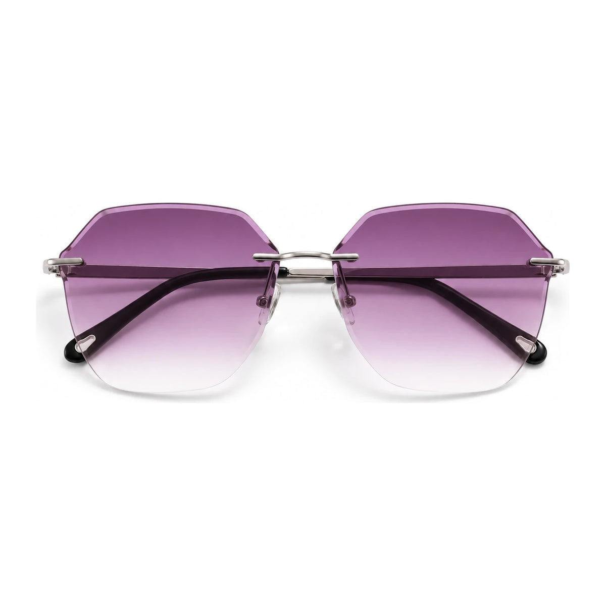 BAPORSSA Air sunglasses in Purple, front view on a white background