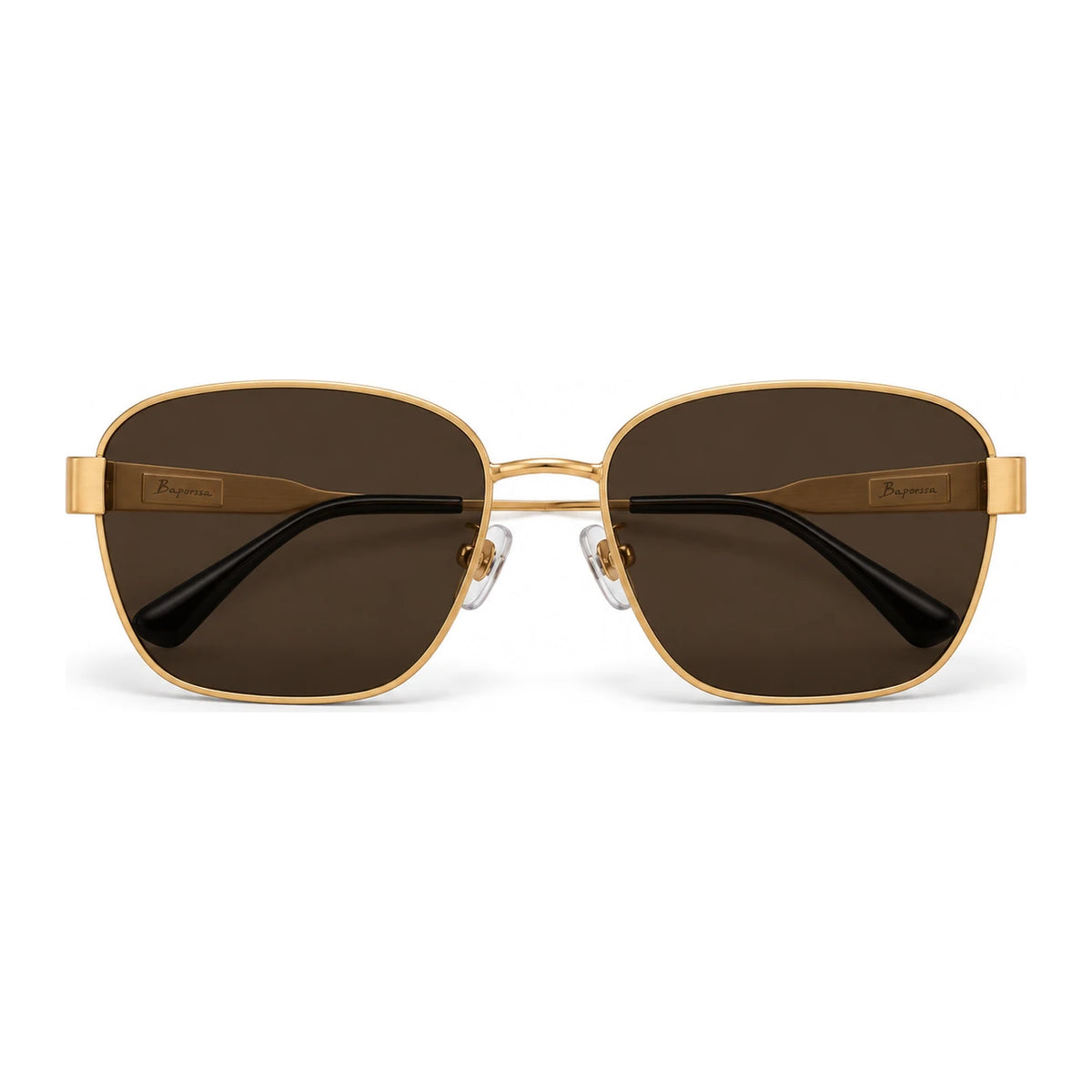 BAPORSSA Aurelia sunglasses in Black, front view on a white background