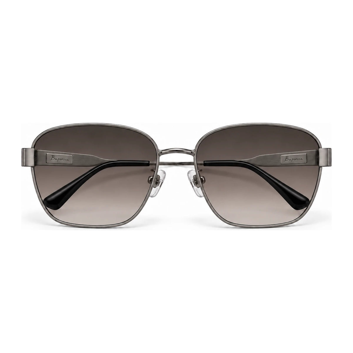 BAPORSSA Aurelia sunglasses in Smoke Grey, front view on a white background