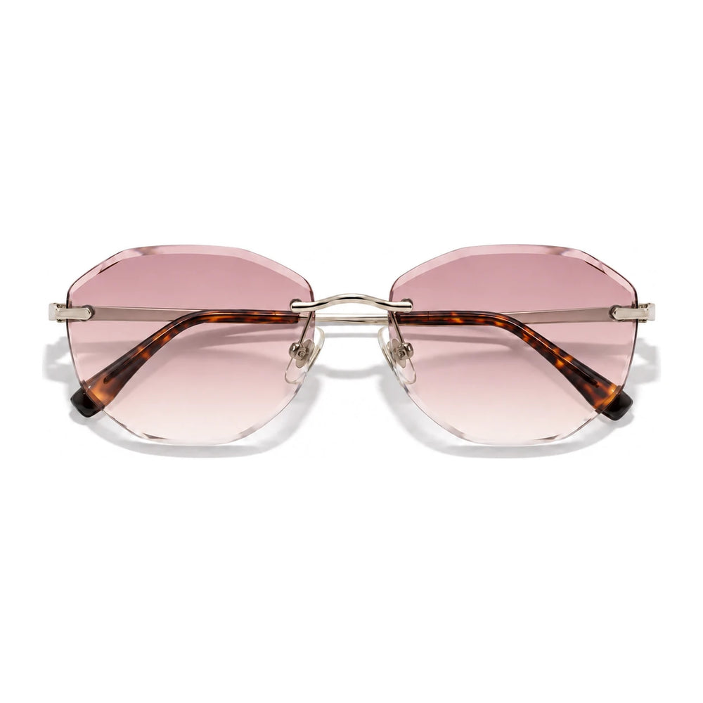 Óculos de sol Backbone minimalistas sem aro com lentes degradé in Luminous Rose