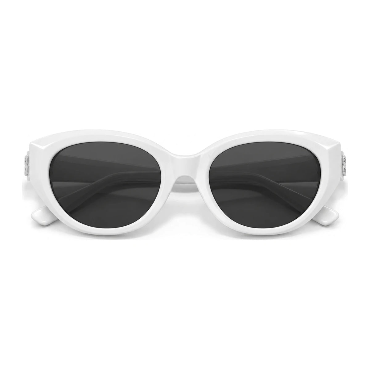 BAPORSSA Coco sunglasses in White, front view on a white background