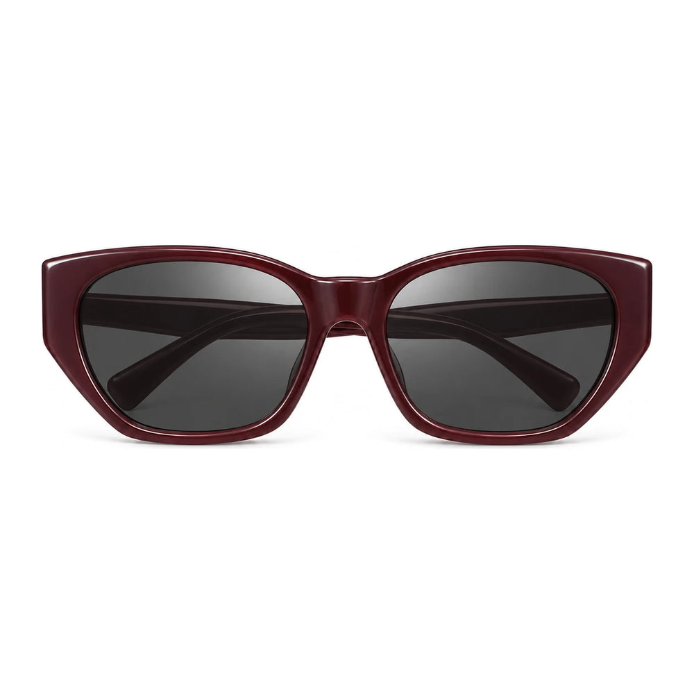 Dune Sculpted Cat-Eye Sunglasses in Claret