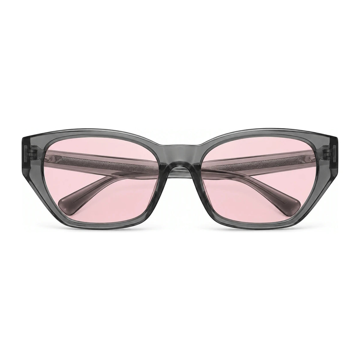 BAPORSSA Dune sunglasses in Pink, front view on a white background