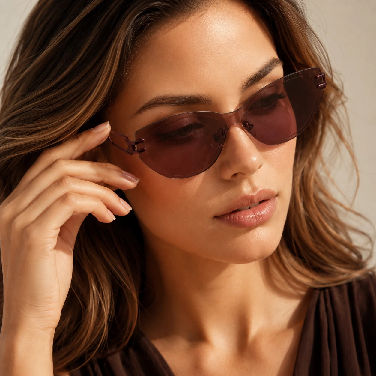 BAPORSSA edge chic womens geometric sunglasses lifestyle