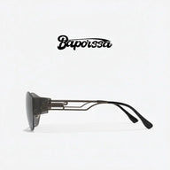 BAPORSSA future wave shield sunglasses gunmetal three quarter view 2