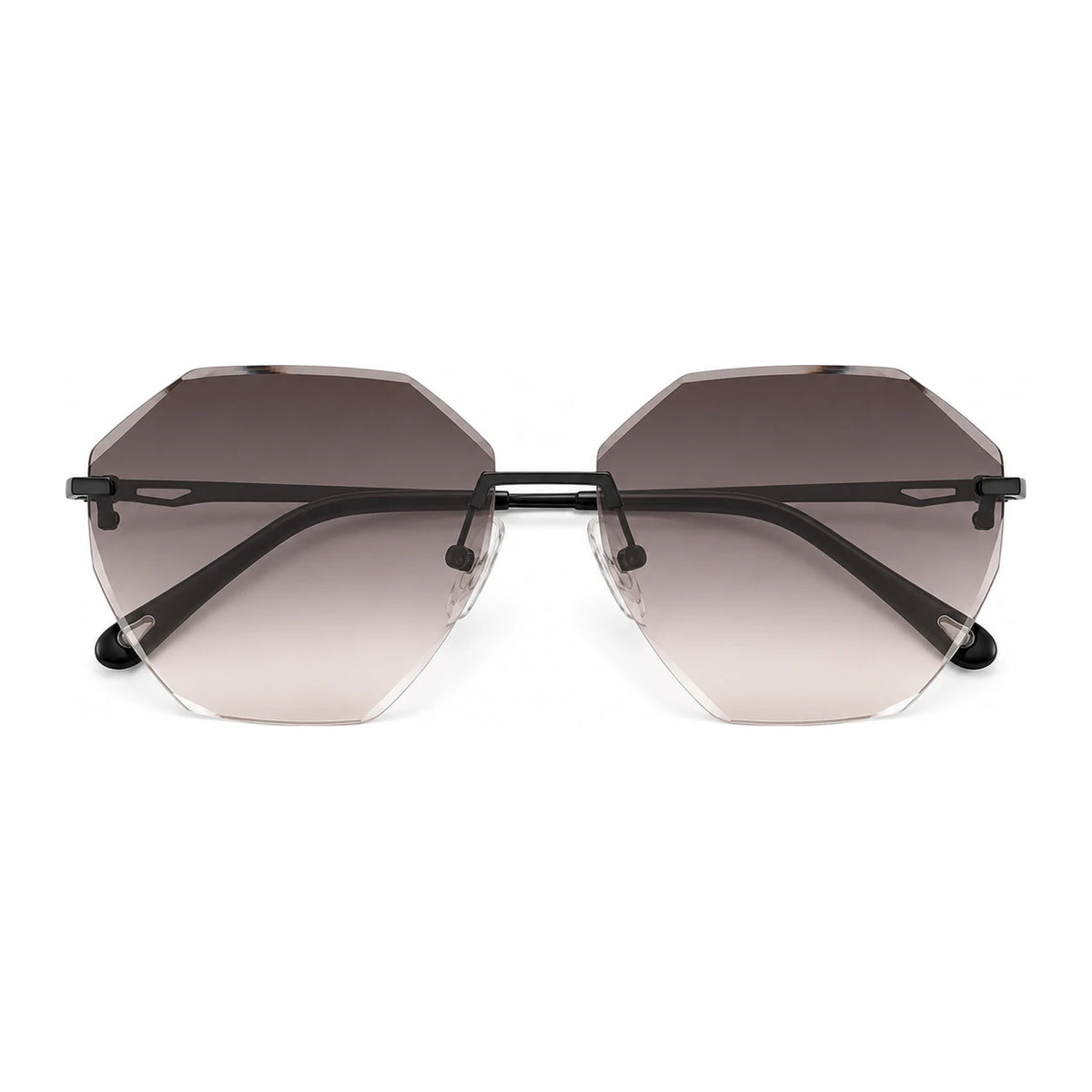 BAPORSSA Glow sunglasses in Dark Grey, front view on a white background
