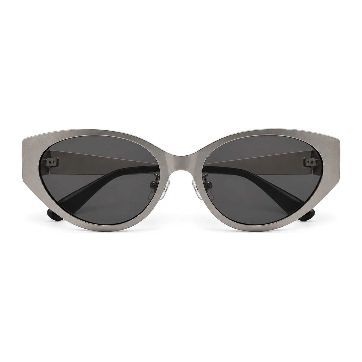 BAPORSSA Lyra sunglasses in Silver, front view on a white background
