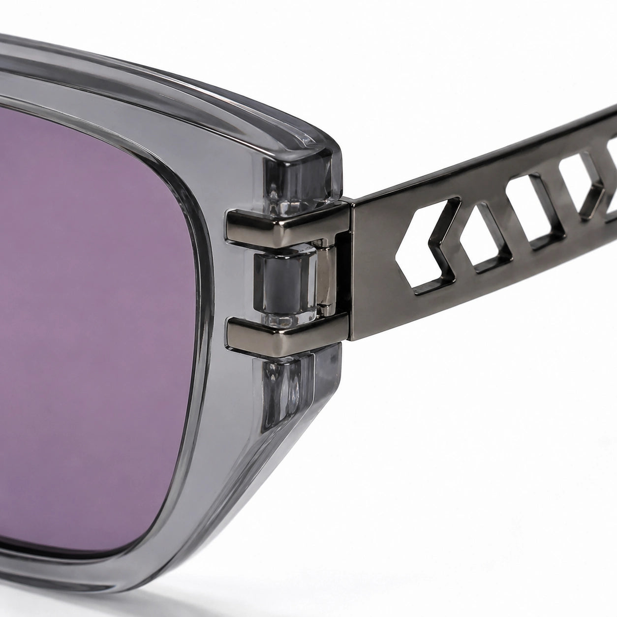 BAPORSSA noir gunmetal geometric hinge hardware macro