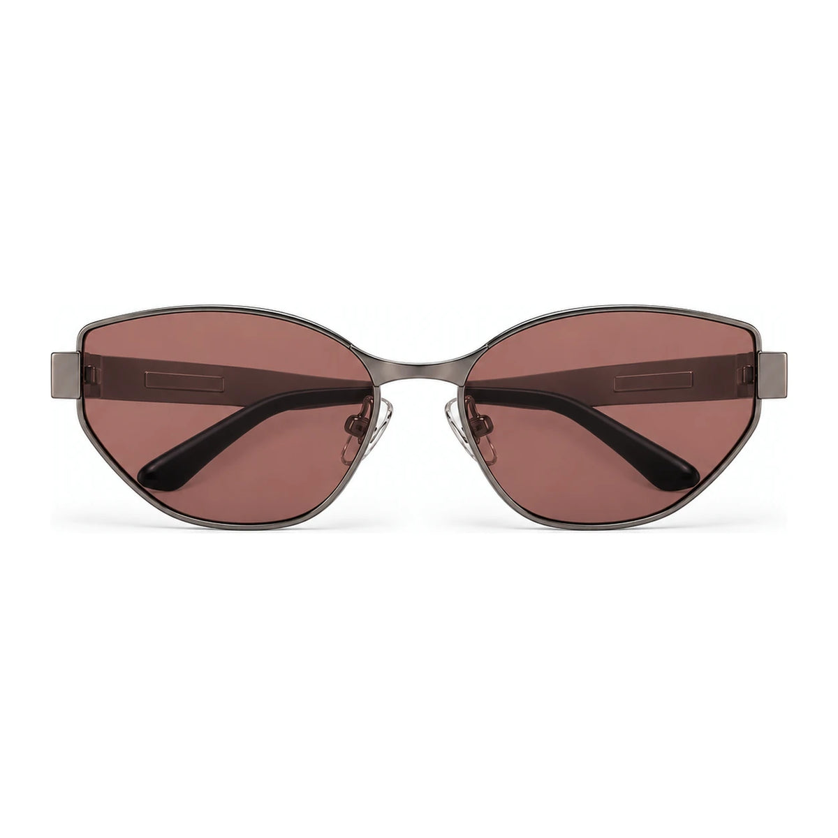BAPORSSA Onyx sunglasses in Claret, front view on a white background