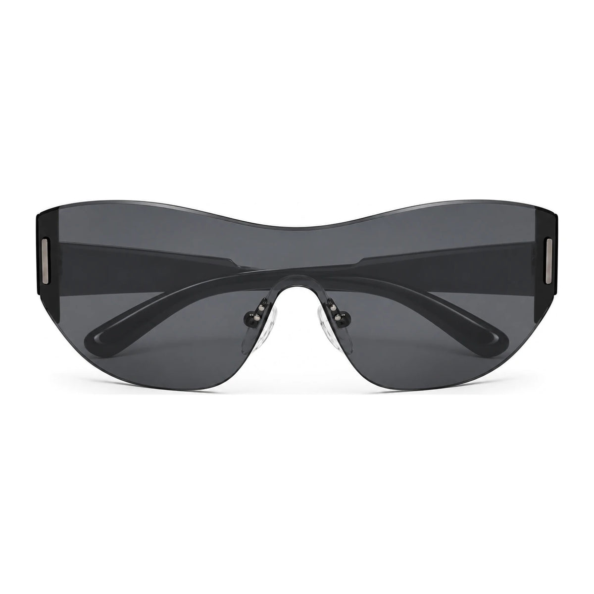 BAPORSSA Sprint sunglasses in Black, front view on a white background
