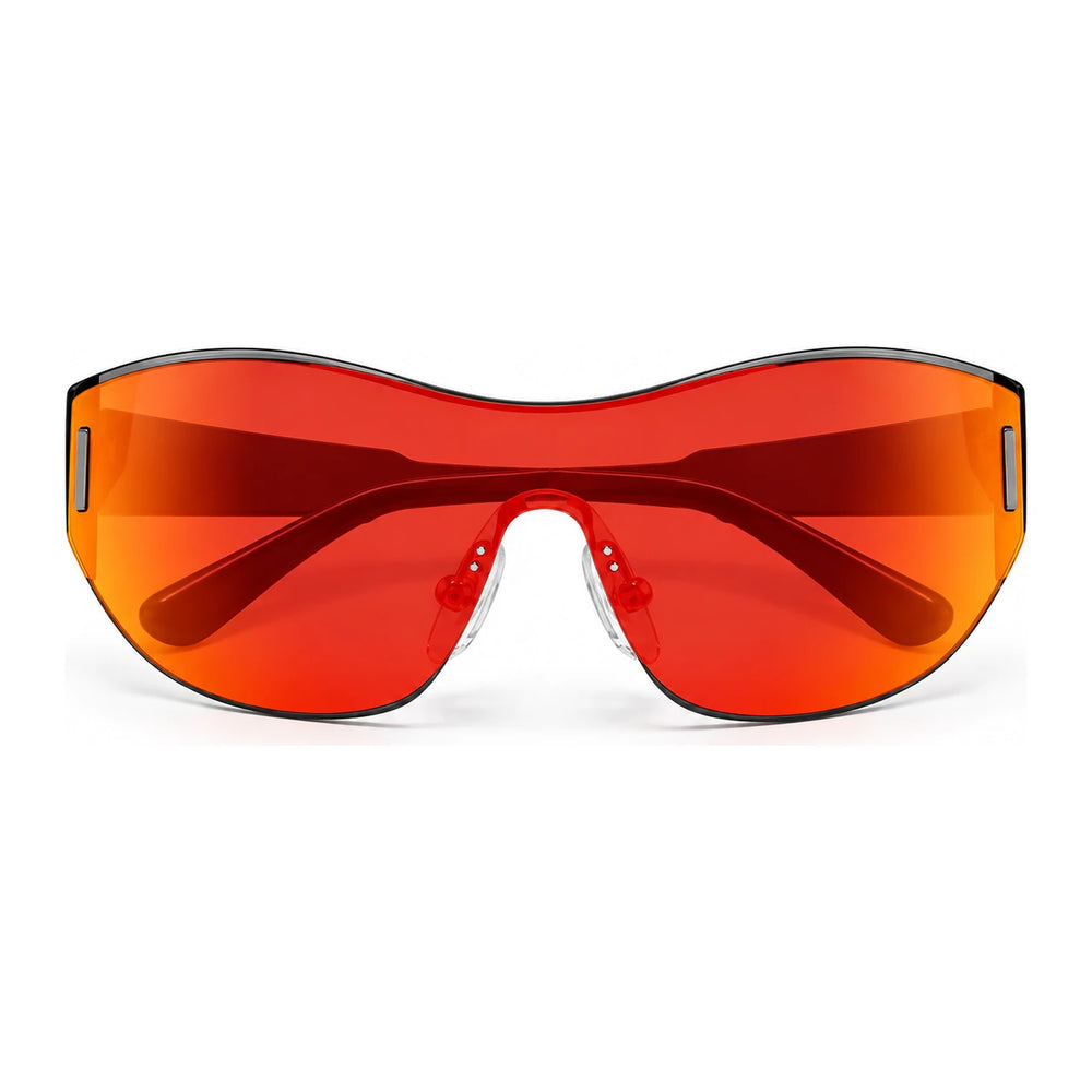 BAPORSSA Sprint sunglasses in Orange, front view on a white background
