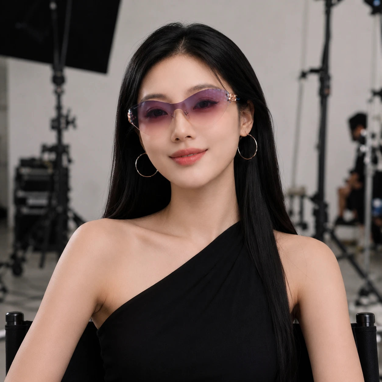 BAPORSSA vanguard gradient lens eyewear behind the scenes featuring gradient sunglasses