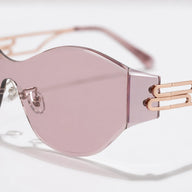BAPORSSA vanguard rose lens macro detail view for sunglass lenses