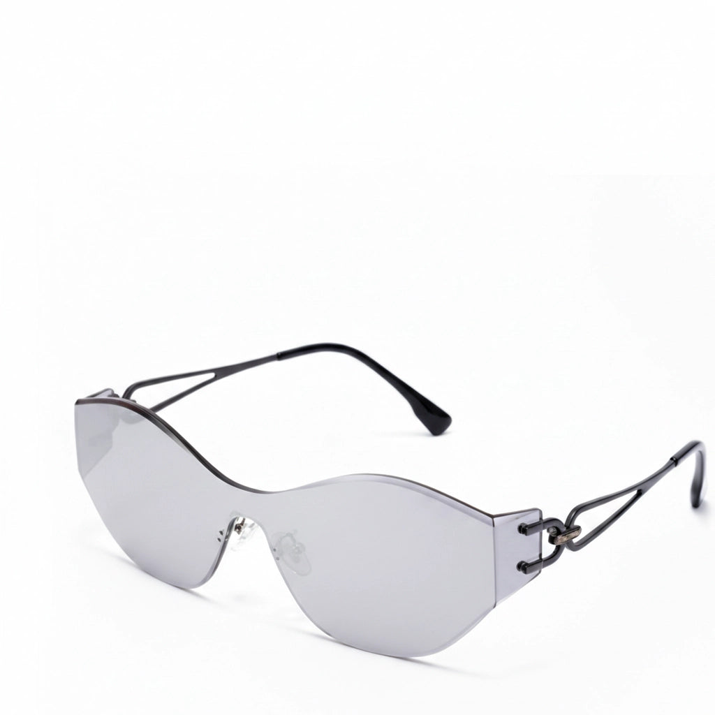 Sunglasses with a unique design on a white background