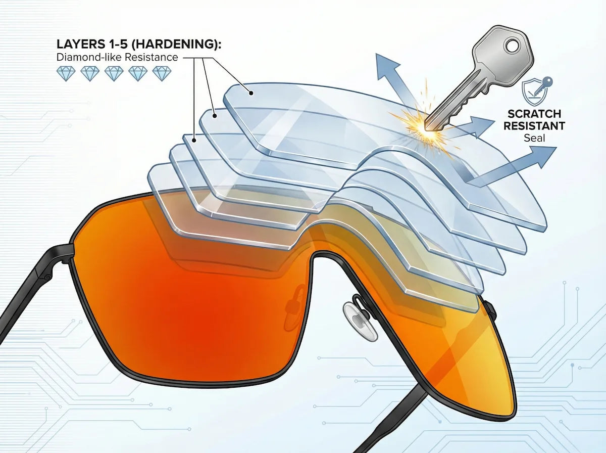 Diamond-like resistance against scratches

